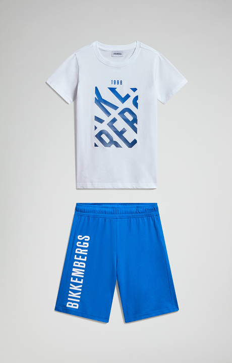 Boys&rsquo; tracksuit set, WHITE / LAPIS BLUE, hi-res-1
