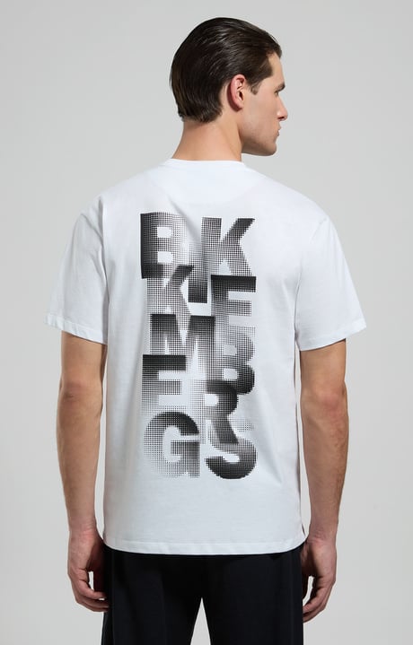 Men's print T-shirt, WHITE Men's print T-shirt, WHITE, hi-res-1