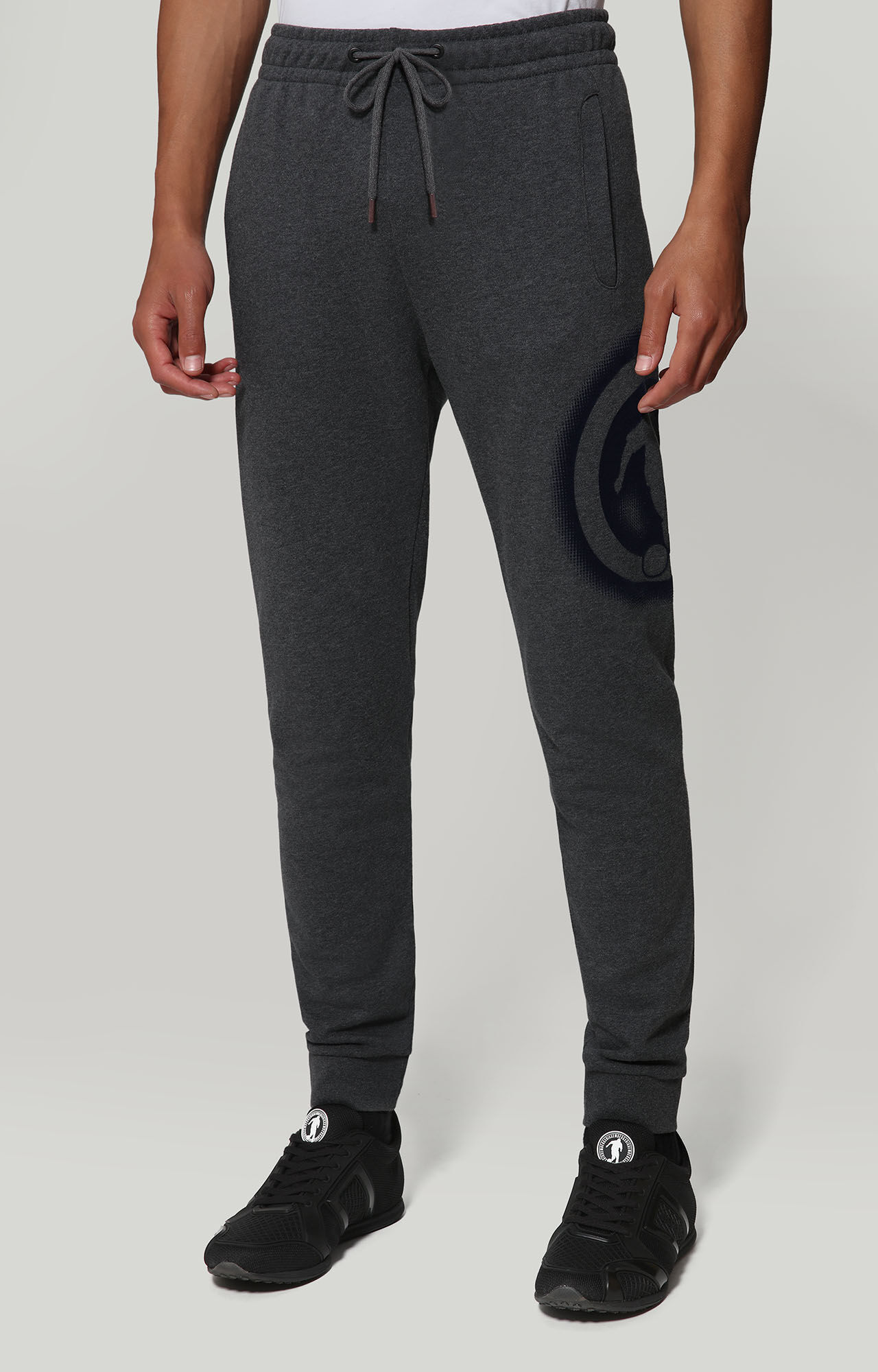 dark grey track pants