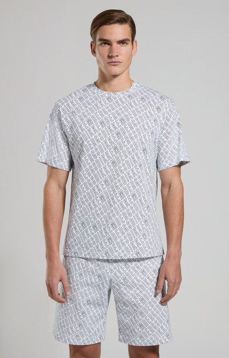 Men's T-shirt with all-over print, WHITE, hi-res-1