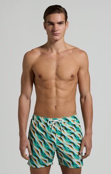 Space-saving men's swim shorts , MULTICOLOR Space-saving men's swim shorts , MULTICOLOR, hi-res-1
