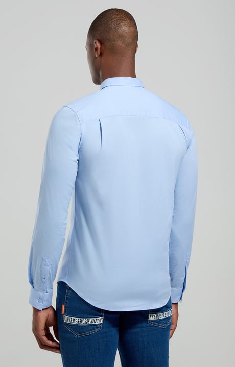 Men’s shirt with embroidered cuff, CELESTIAL BLUE Men’s shirt with embroidered cuff, CELESTIAL BLUE, hi-res-1