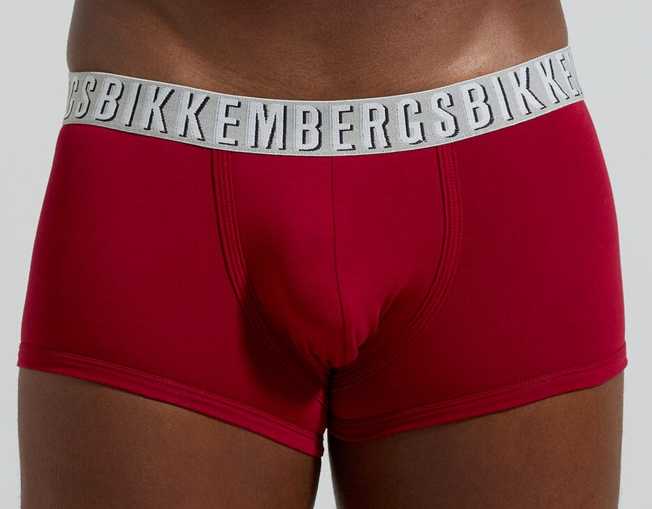 2-pack men's boxers with raised logo, BORDEAUX 2-pack men's boxers with raised logo, BORDEAUX, hi-res-1