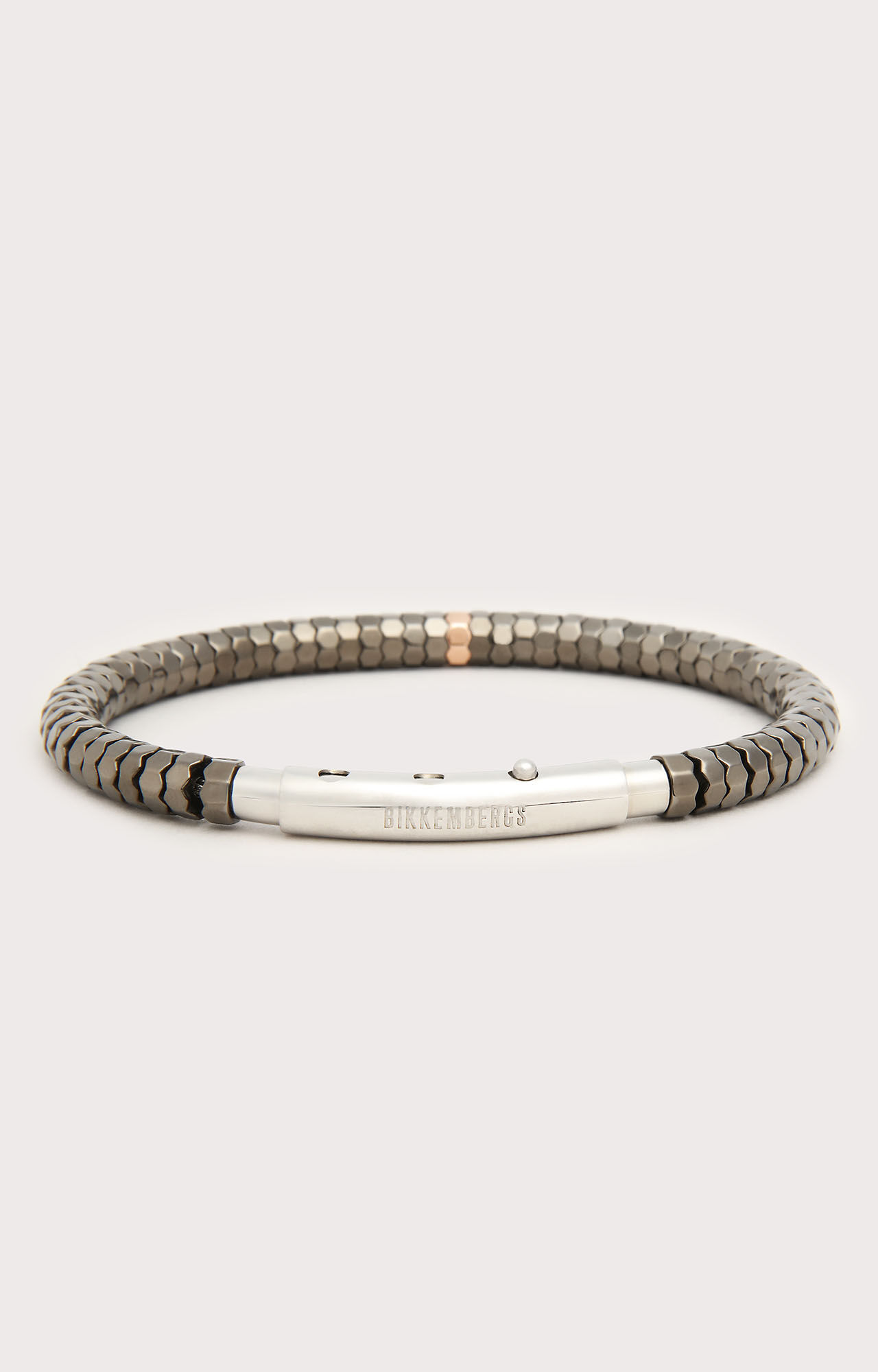 dirk bikkembergs Bikkembergs men's bracelet with hexagons and diamonds