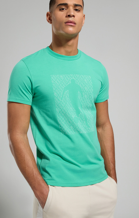 Men's slim fit T-shirt, MARINE GREEN, hi-res-1