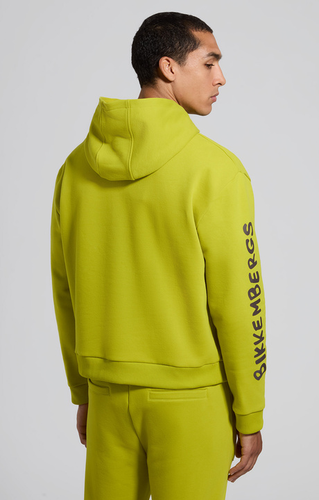 Men's yellow oversized cotton sweatshirt, CITRONNELLE, hi-res-1
