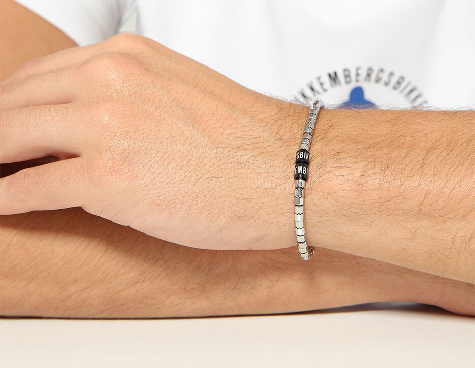 Bikkembergs men's bracelet with movable elements, 270 Bikkembergs men's bracelet with movable elements, 270, hi-res-1