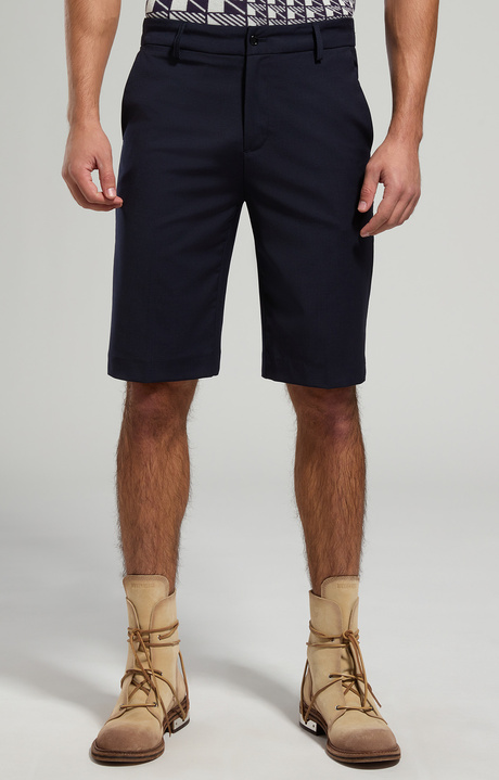 Fresco wool men's shorts, DRESS BLUES, hi-res-1
