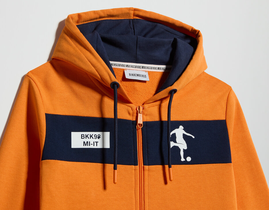 Boy's hoodie, RUSSET ORANGE, hi-res-1