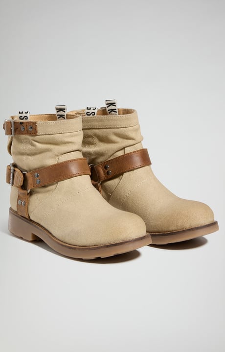 Vintage W women's ankle boots, NUDE Vintage W women's ankle boots, NUDE, hi-res-1