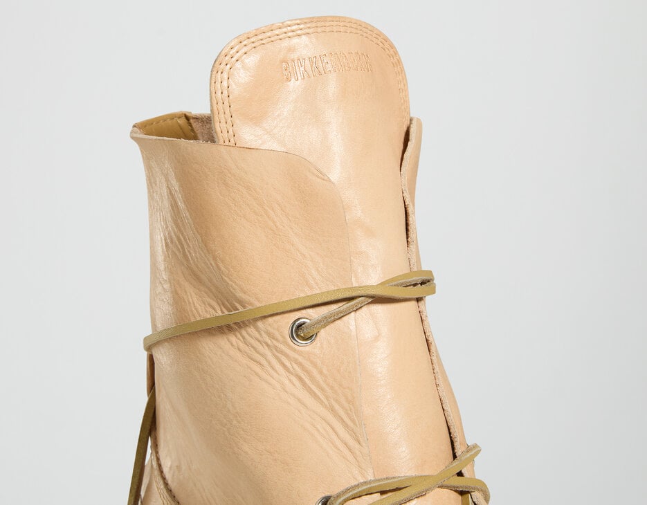 Met hole men's lace up boots, CREAM Met hole men's lace up boots, CREAM, hi-res-1
