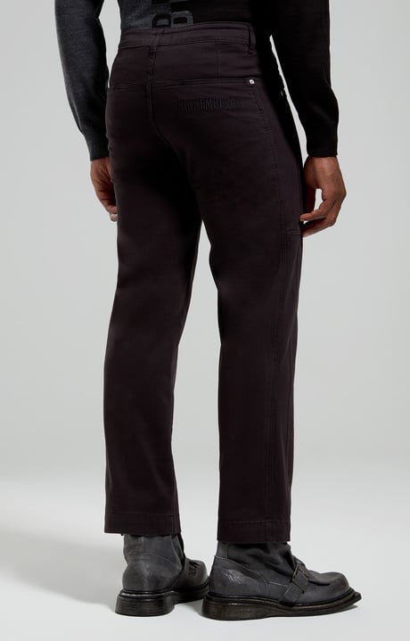 Men's wide-leg pants, BLACK, hi-res-1