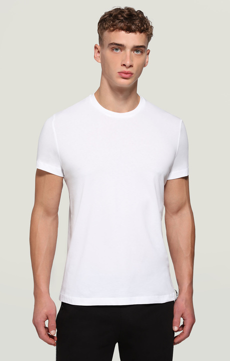 Men's T-shirt optical print, OPTICAL WHITE, hi-res-1