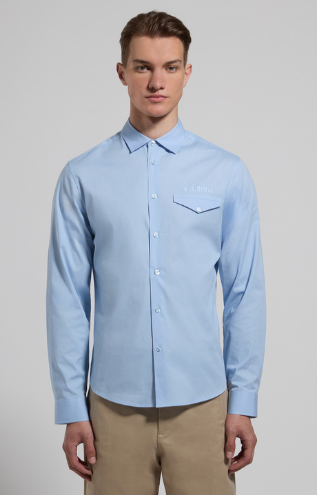 Embroidered men’s shirt, CELESTIAL BLUE, hi-res-1