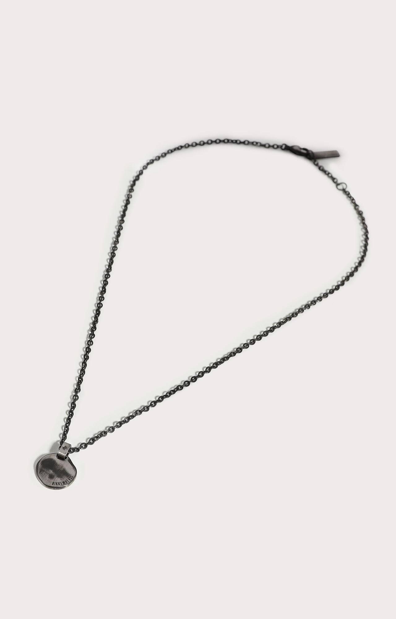 dirk bikkembergs Men's necklace with medal pendant and diamond