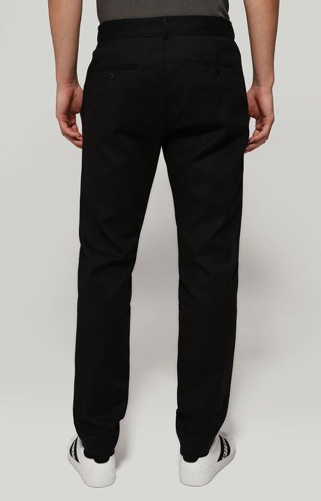 Pantaloni uomo con intarsi, BLACK, hi-res-1