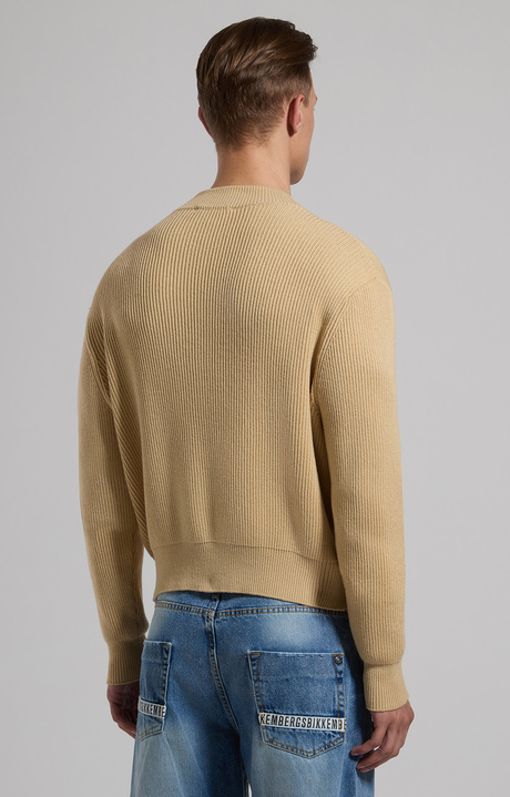 Bomber-inspired men’s sweater, SILVER FERN, hi-res-1