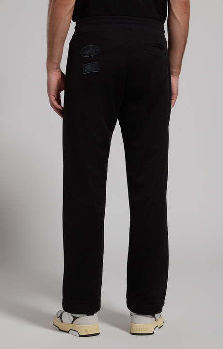 Men's mesh sweatpants, BLACK, hi-res-1