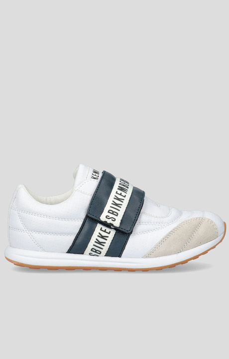 Kids' sneakers with velcro "Evans", WHITE/BLUE, hi-res-1