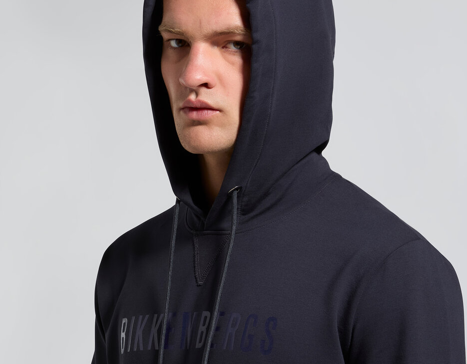 Men's sweatshirt in punto Milano, BLUE GRAPHITE, hi-res-1