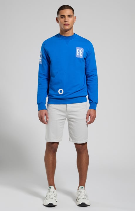 Men's denim shorts, MOONBEAM, hi-res-1