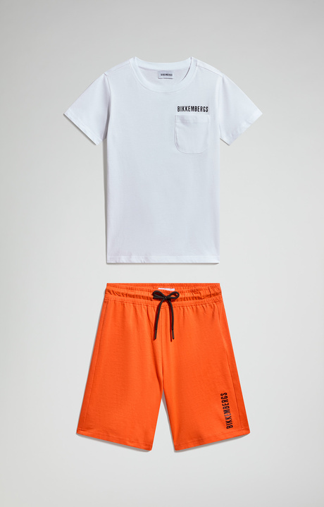 Boys&rsquo; tracksuit set, WHITE / TIGERLILY, hi-res-1