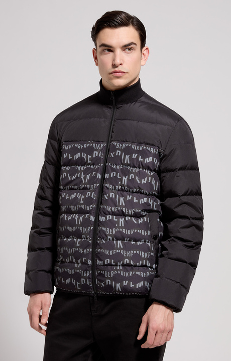 Men's pop camouflage puffer, BLACK, hi-res-1