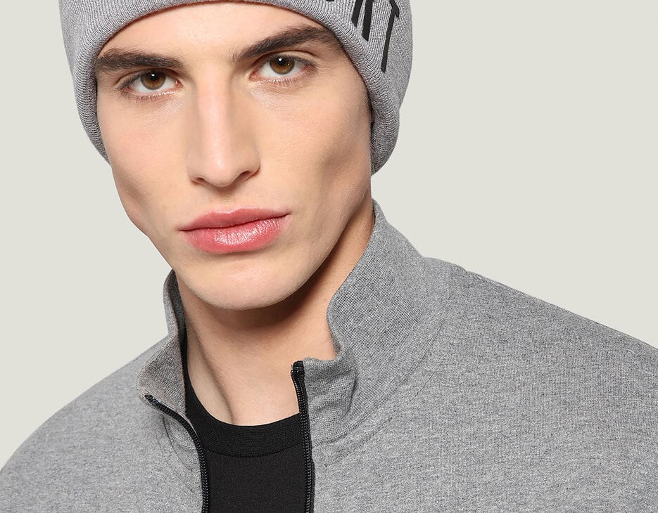 Men's Sport hat, GREY LOGO BLACK Men's Sport hat, GREY LOGO BLACK, hi-res-1