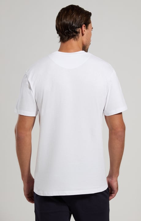 Men's print T-shirt, WHITE Men's print T-shirt, WHITE, hi-res-1