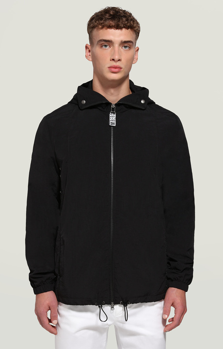 Men's windbreaker jacket, BLACK, hi-res-1