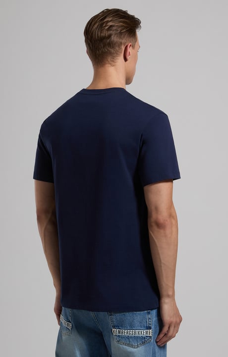 Embroidered men’s T-shirt, BLACK IRIS Embroidered men’s T-shirt, BLACK IRIS, hi-res-1