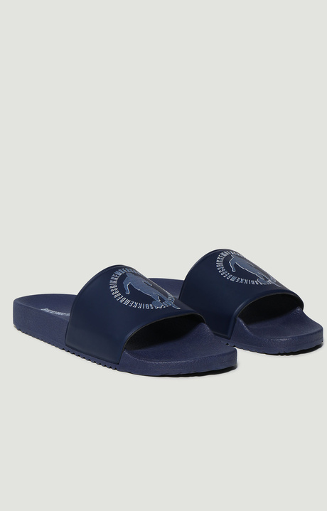 Men's pool slides, NAVY, hi-res-1