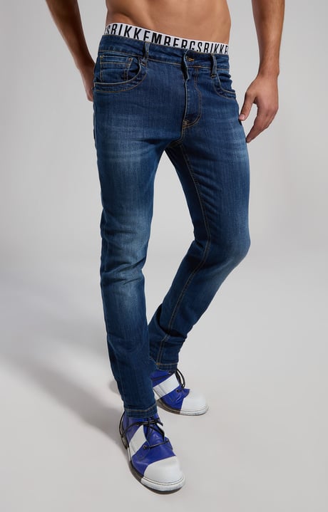 Jeans uomo slim fit, BLUE DENIM LAV.RINSE, hi-res-1