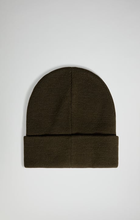 Men's winter hat with tape detail, GREEN Men's winter hat with tape detail, GREEN, hi-res-1