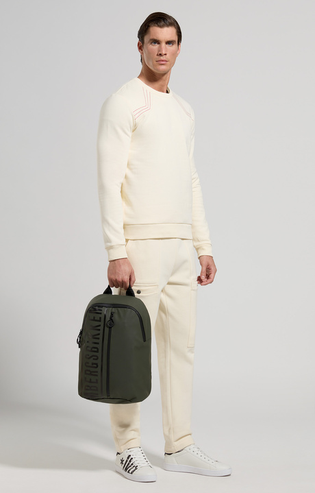 Men's sweatshirt with decorative stitching, TURTLEDOVE, hi-res-1