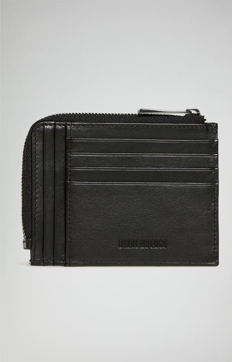 Compact men's wallet, BLACK Compact men's wallet, BLACK, hi-res-1