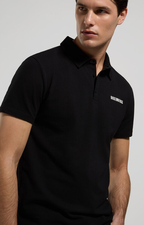 bikkembergs Piquet cotton men's polo shirt