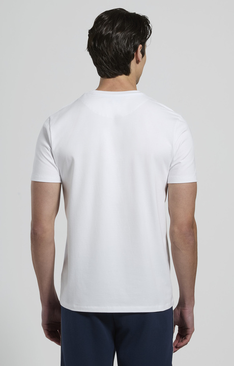 Men's logo-print T-shirt, WHITE, hi-res-1