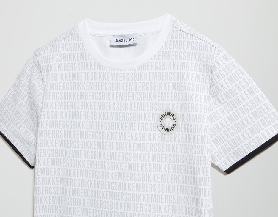 Junior's T-shirt with print and logo, WHITE Junior's T-shirt with print and logo, WHITE, hi-res-1