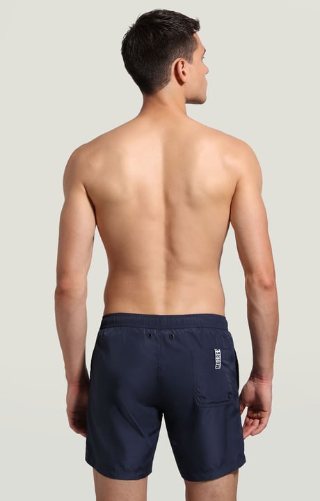 Men's swim shorts - stowable, NAVY Men's swim shorts - stowable, NAVY, hi-res-1