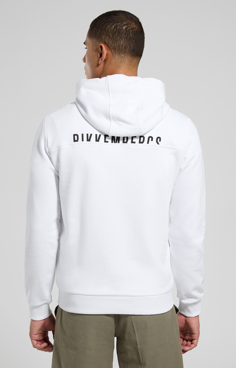 Men's hoodie sweatshirt, WHITE, hi-res-1