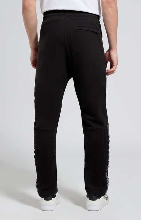 Men's joggers with raised logo, METEORITE BLACK, hi-res-1