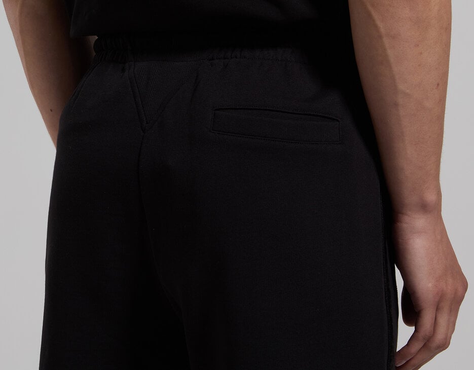 Men's fleece shorts, BLACK Men's fleece shorts, BLACK, hi-res-1