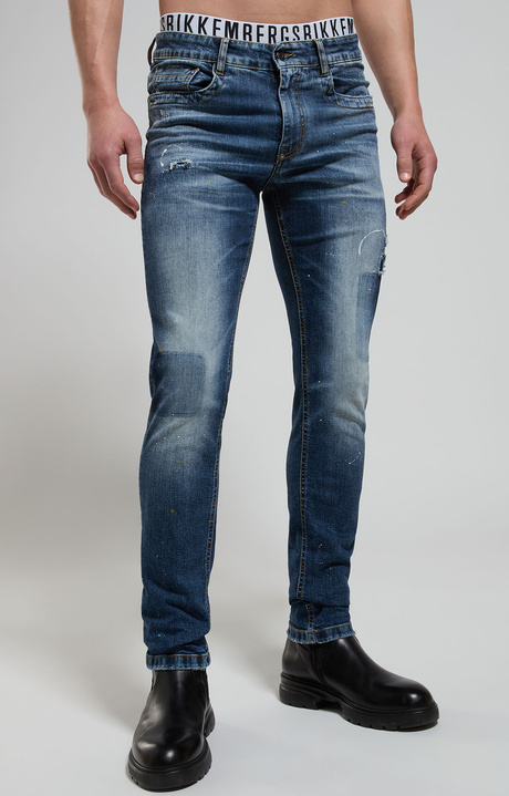 Men's ripped jeans, BLUE DENIM, hi-res-1