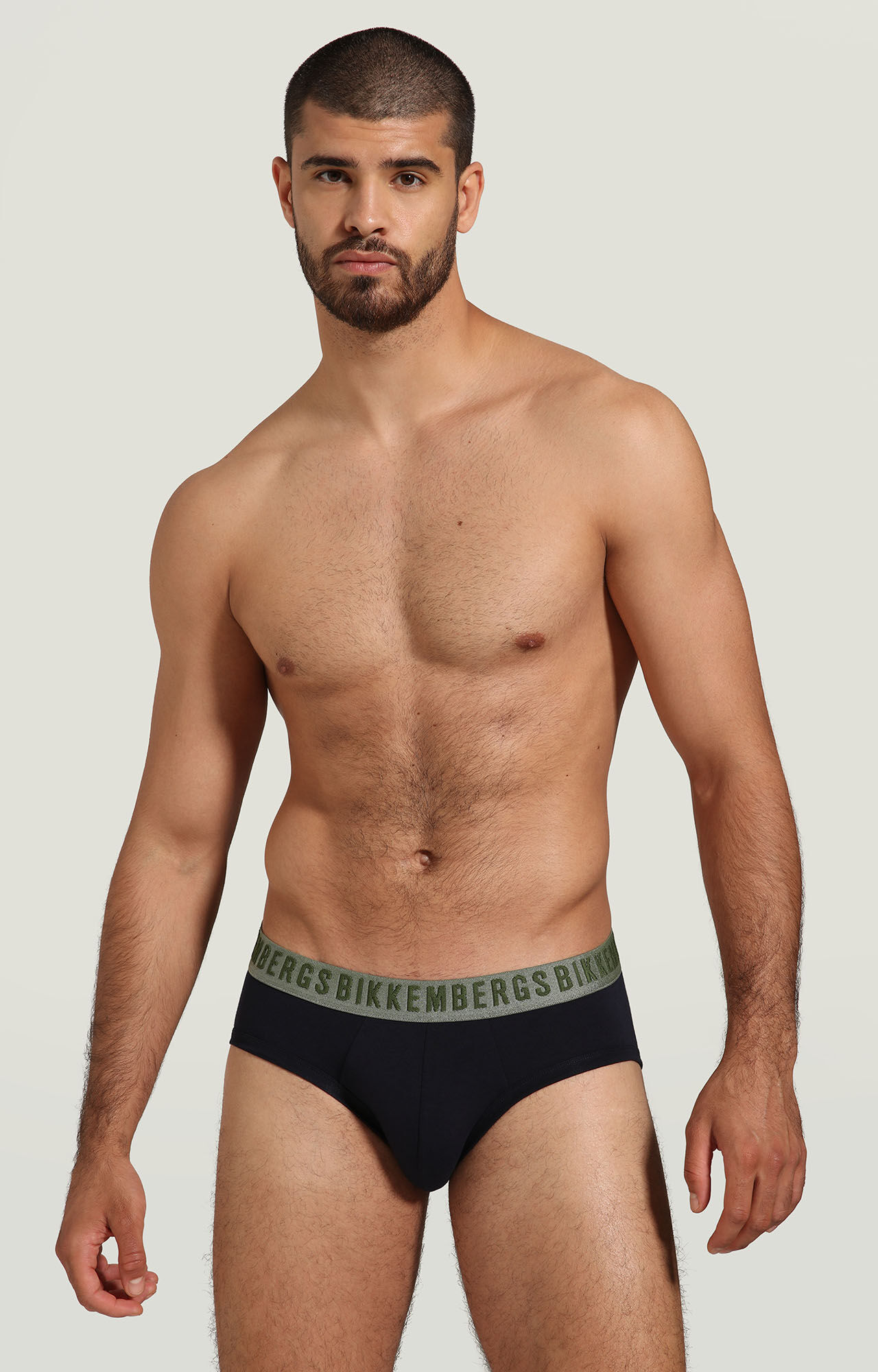 Slip uomo logo a contrasto | BLUE | Bikkembergs