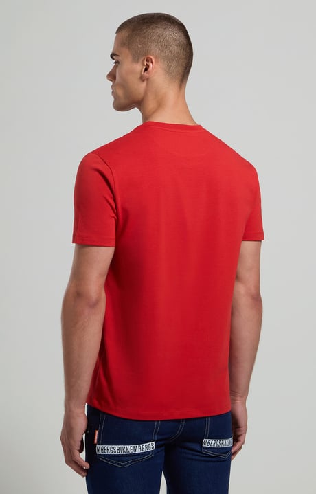 Logo print men's T-shirt, POMPEIAN RED Logo print men's T-shirt, POMPEIAN RED, hi-res-1