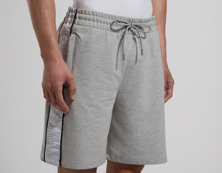 Men's fleece shorts, GREY MELANGE MID/LIGH Men's fleece shorts, GREY MELANGE MID/LIGH, hi-res-1