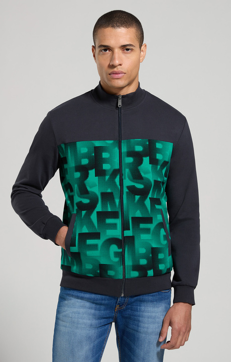 Men's camouflage sweatshirt, PEPPER GREEN, hi-res-1