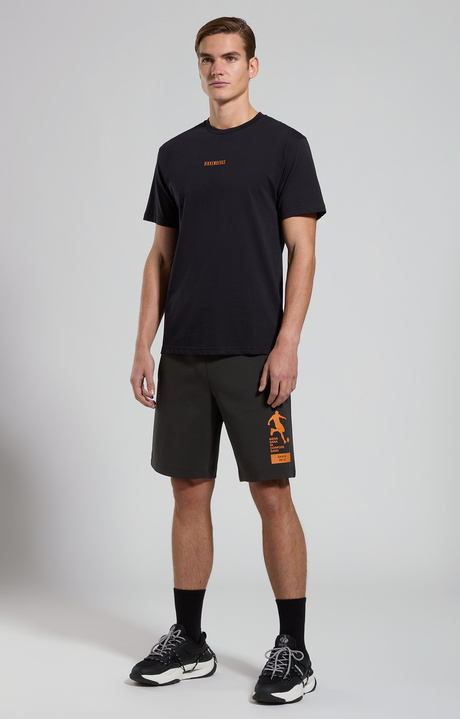 Men's T-shirt with prints, ANTHRACITE, hi-res-1