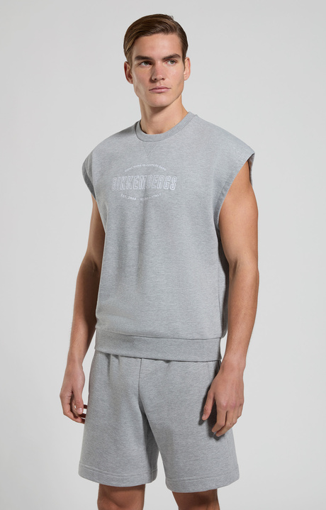 Felpa uomo fit loose, GREY MELANGE MID/LIGH, hi-res-1